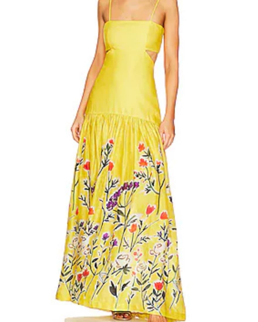 Silvia Tcherassi Yellow Floral Dress - Image 1