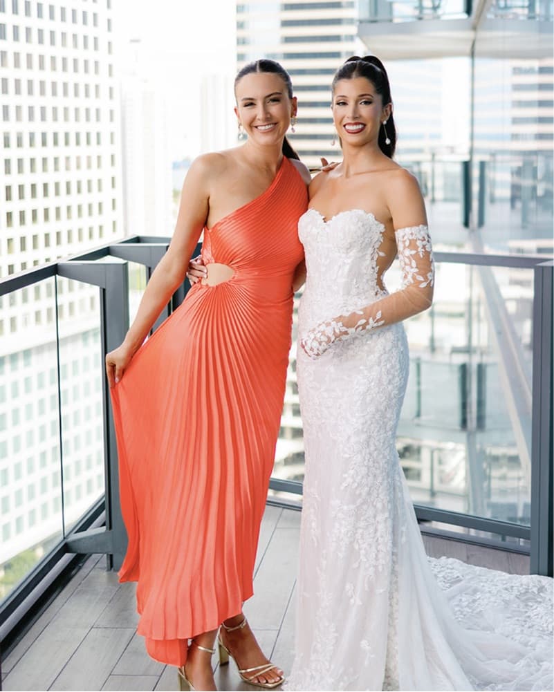 ALC Delfina Coral Dress - Image 2