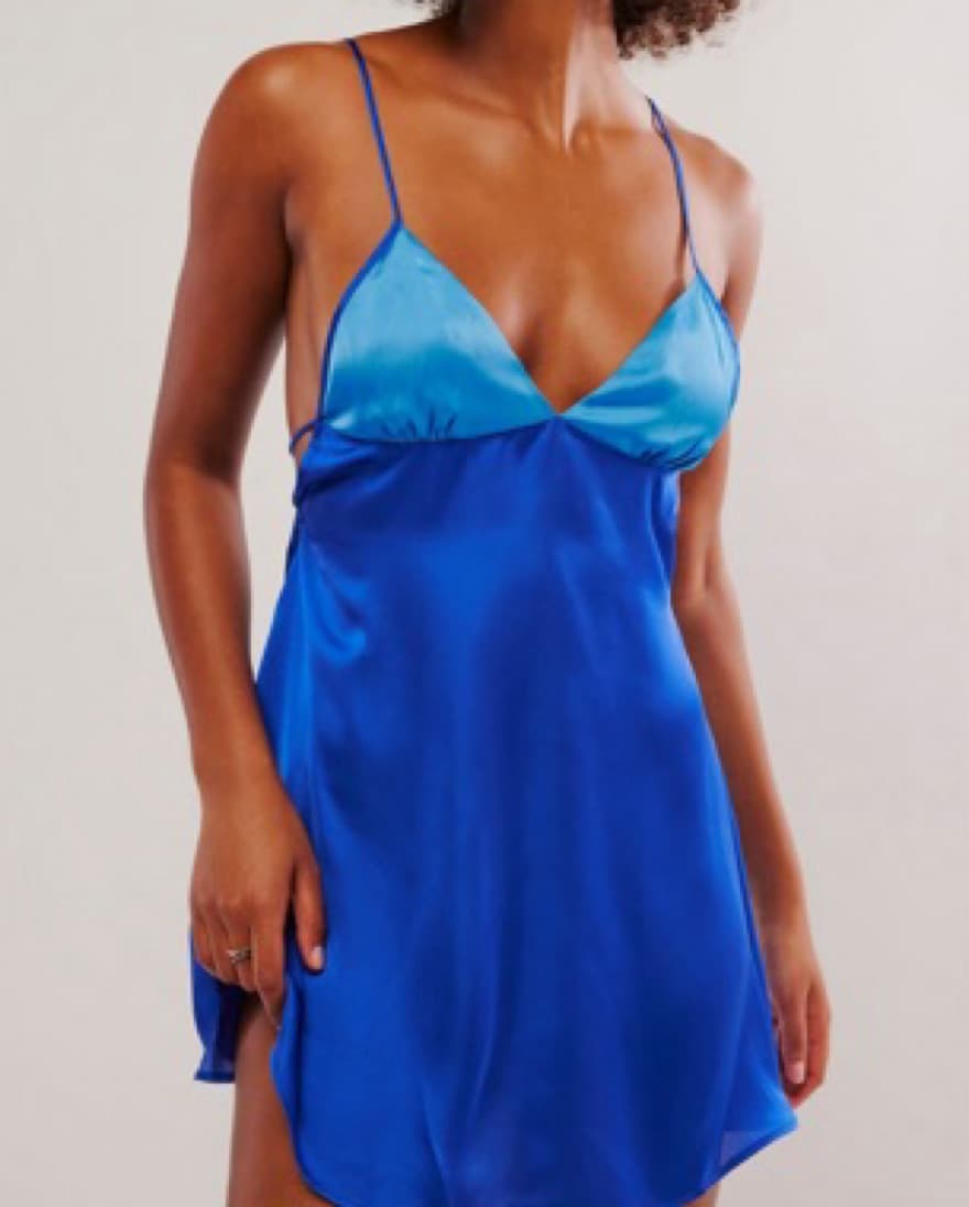 Free People Belmore Blocked Mini Slip Dr - Image 1