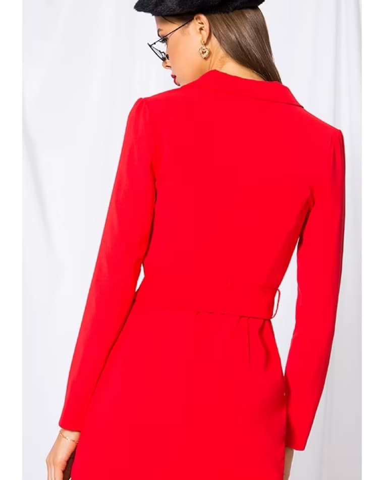 joan belted blazer dress - Image 1