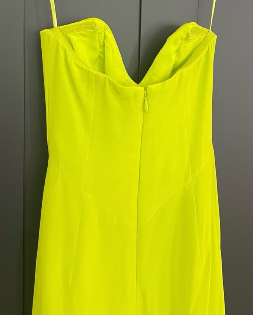 Lime Nicole Miller Strapless Midi - Image 4