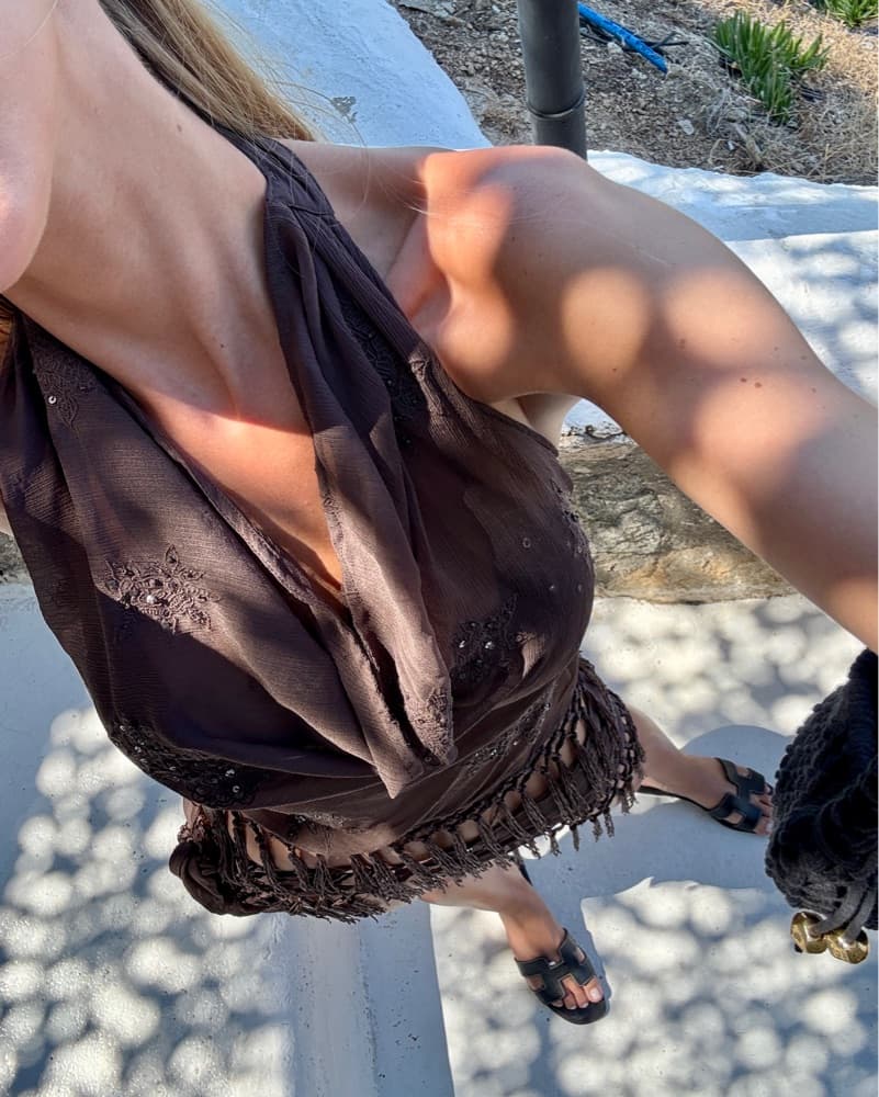 Embellished Fringe Swimsuit & Coverup - Image 2