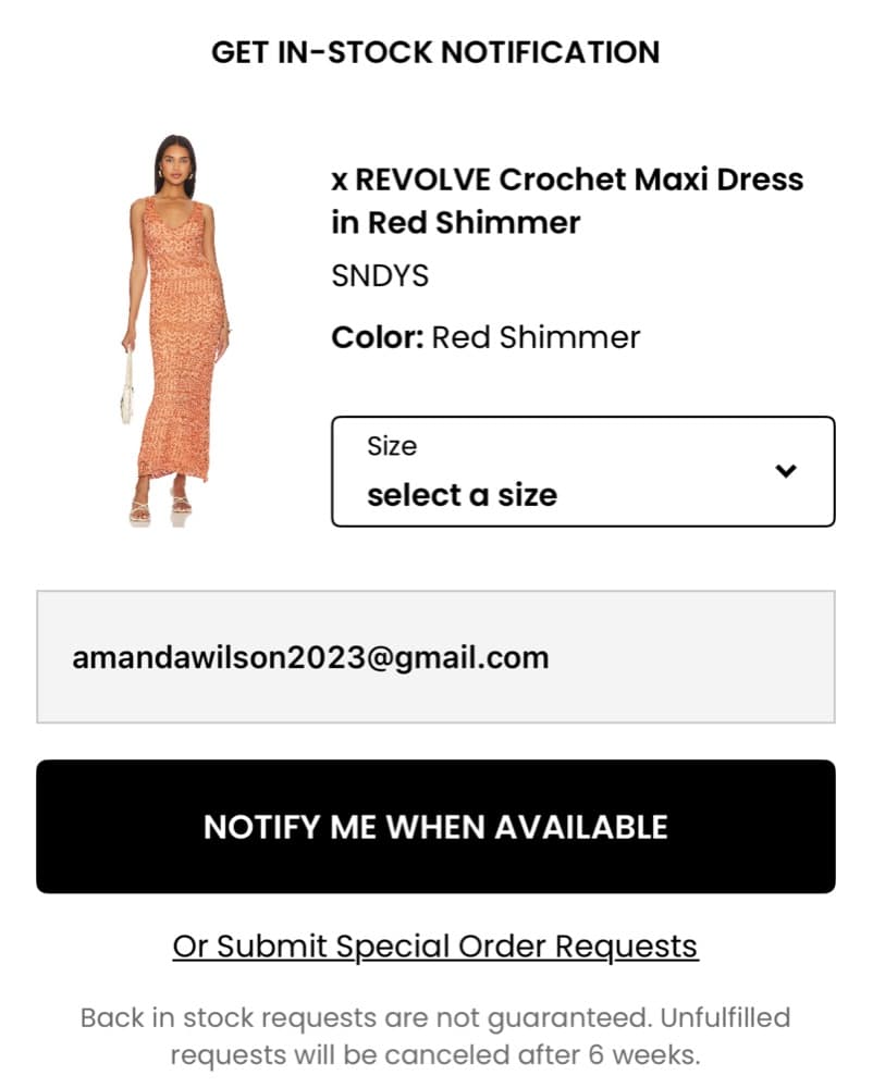 Sold Out SNDYs Revolve Crochet Maxi Dres - Image 1