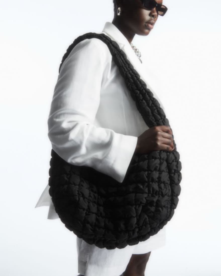 COS oversize Quilted Crossbody Bag - Image 3