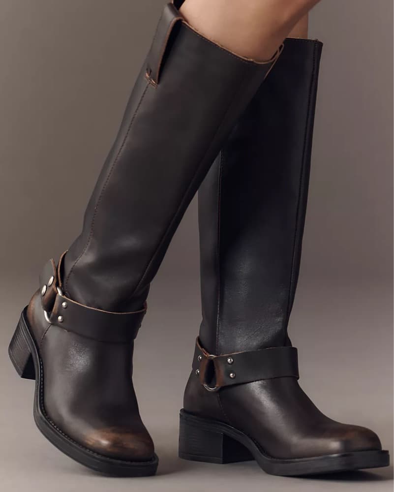 By Anthropologie Tall Moto Boots - Image 1