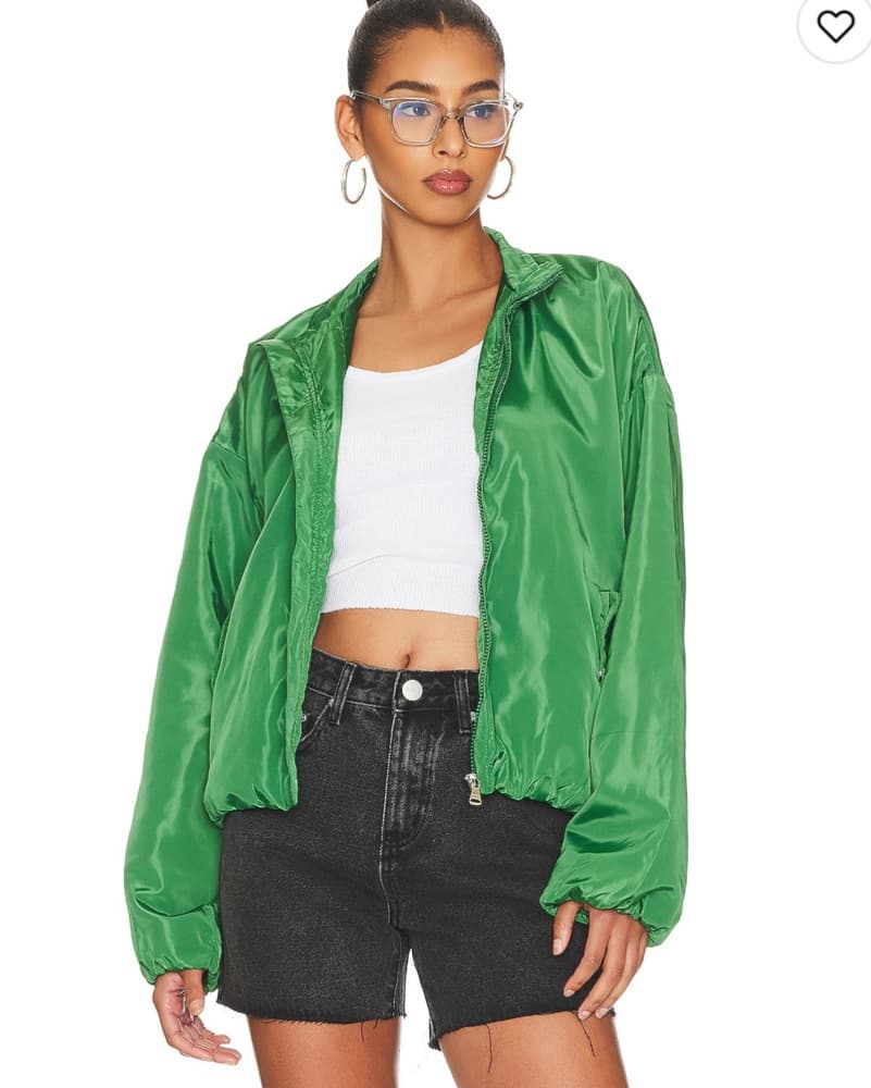 Superdown Akari Jacket in Green - Image 1