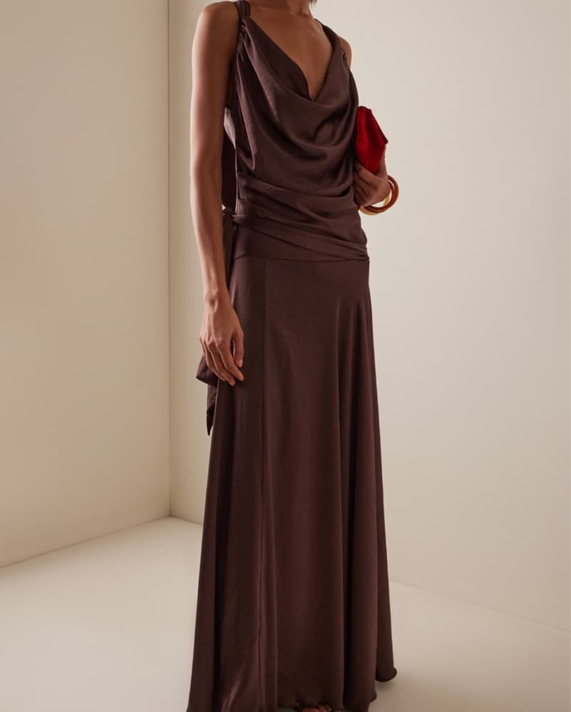 SIEDRÉS Nestra Draped Devoré chiffon  - Image 1