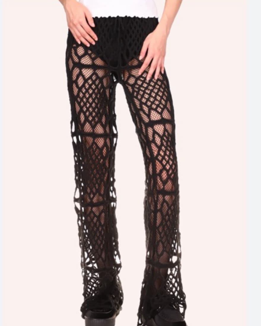 Anna Sui Crochet Pants - Image 1