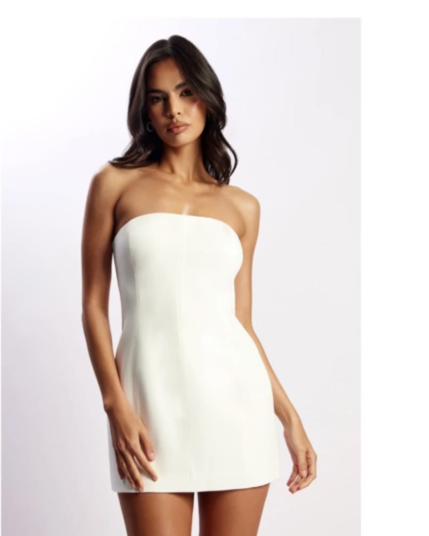 Meshki White Tube Mini Dress  - Image 1