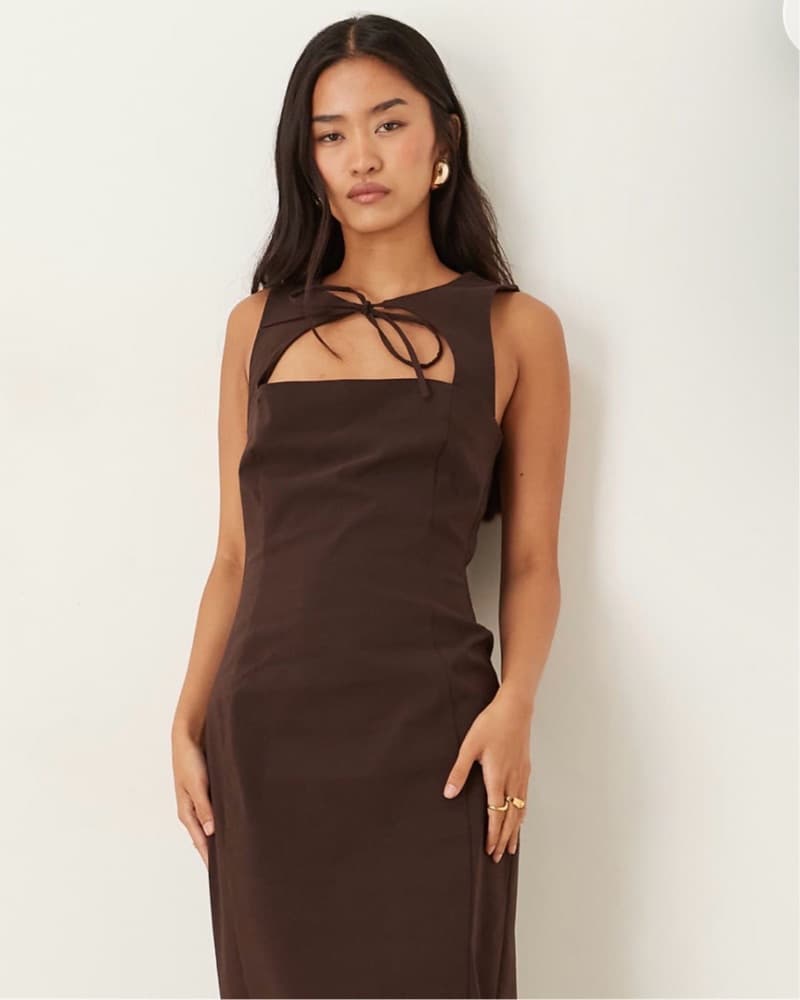 Brown Maxi Dress - Image 1