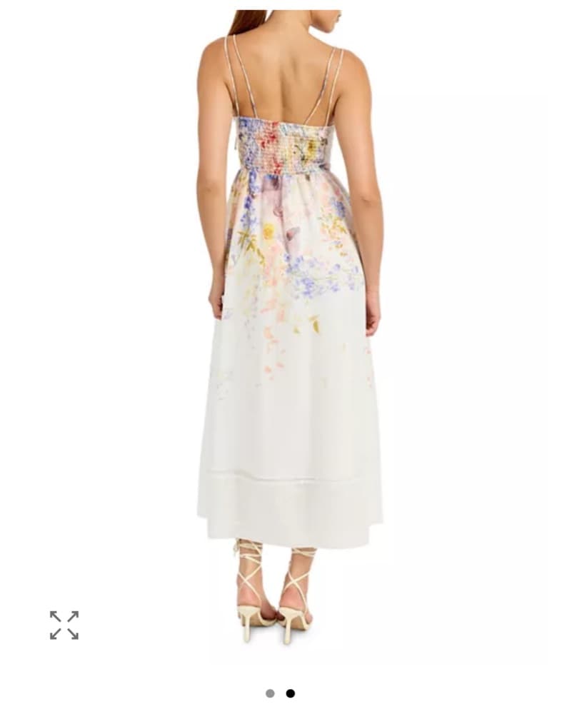 En Saison Floral Watercolor Midi Dress - Image 2