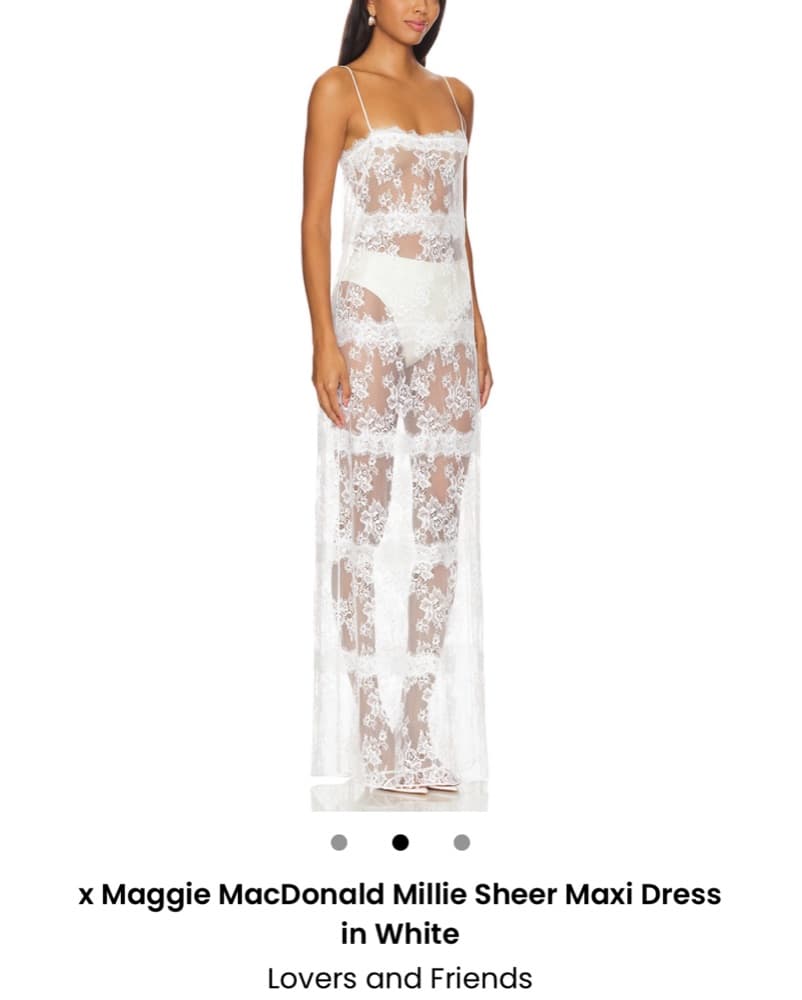 White Lace Revolve Coverup  - Image 2