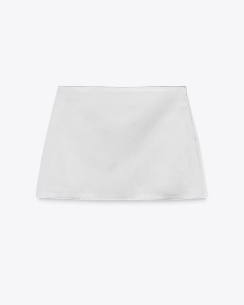 Zara Satin Mini Skirt - Image 1