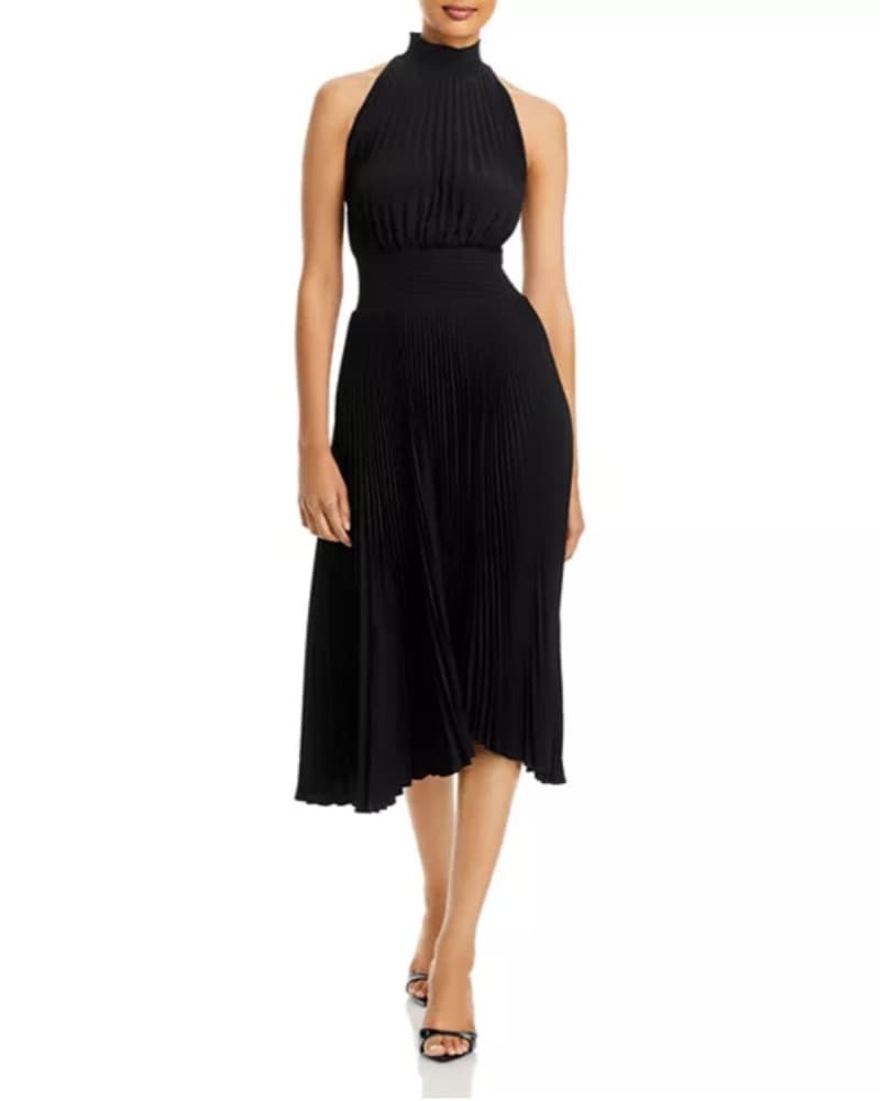 ALC Pleated Midi Dress - Image 1