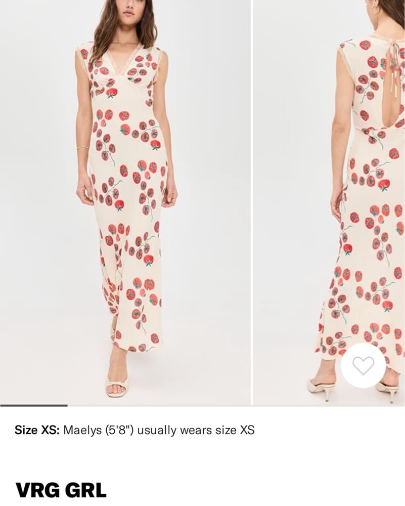 Vrg Grl Vintage Lover Bias Cut Maxi  - Image 1