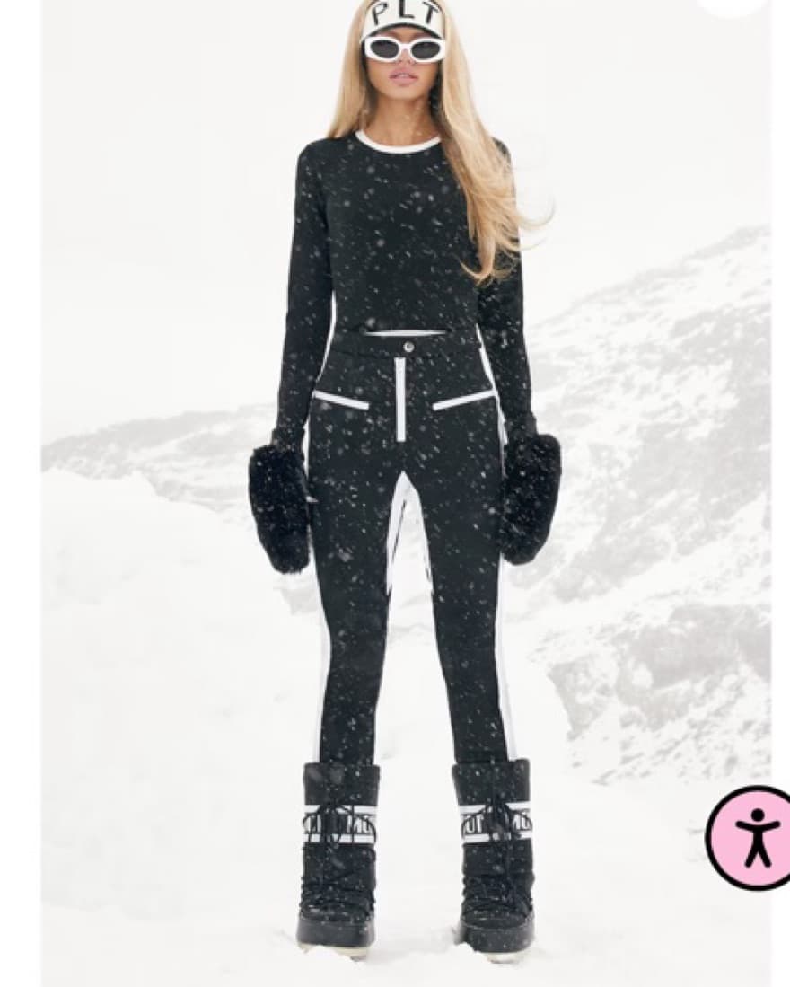Monochrome Black And White Ski Set  - Image 1
