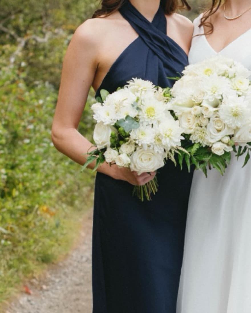 Navy Bhldn Dress Long - Image 3