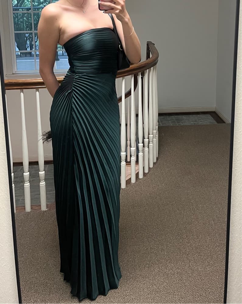 A.L.C. Bianca Pleated Gown - Green - Image 5