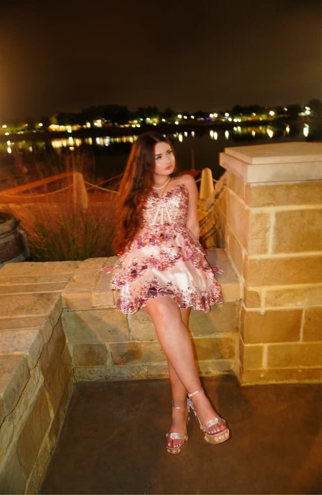 Radiant Sequin Ruffle Dress - Image 2