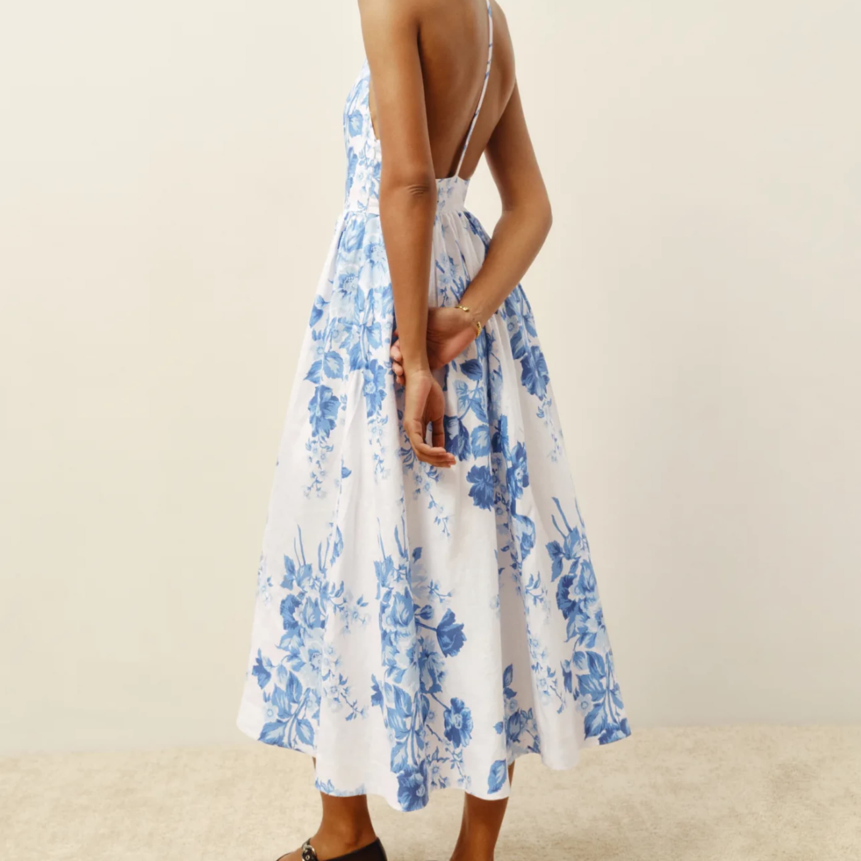 Petites Percy Linen Dress - Image 4