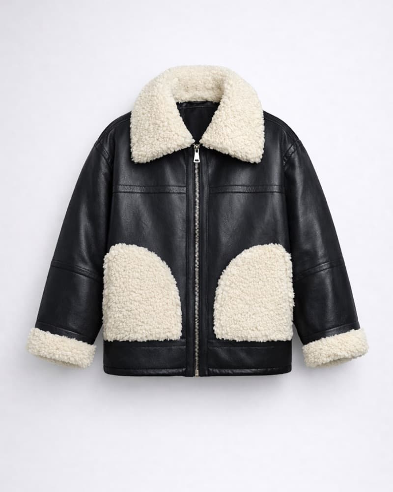 $500 Apparis Catalina Jacket Shearling - Image 1