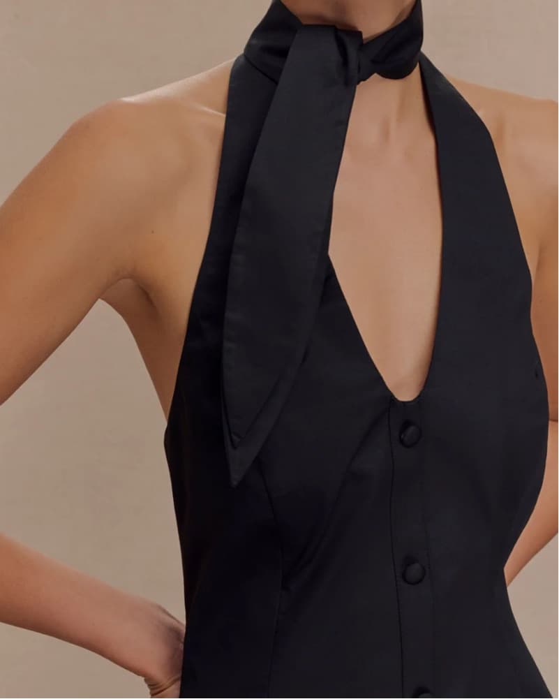 Black Halter Dress - Image 3