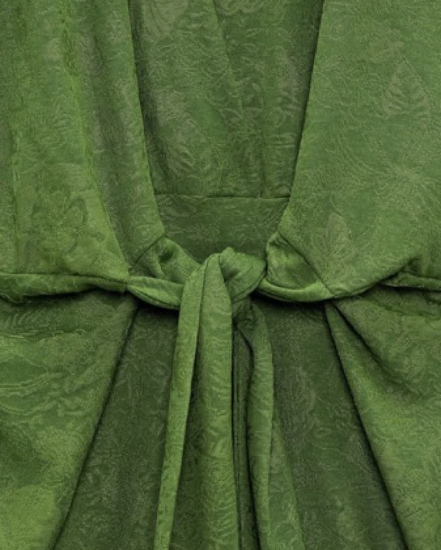 Viral Zara Knotted Jacquard Dress - Image 4