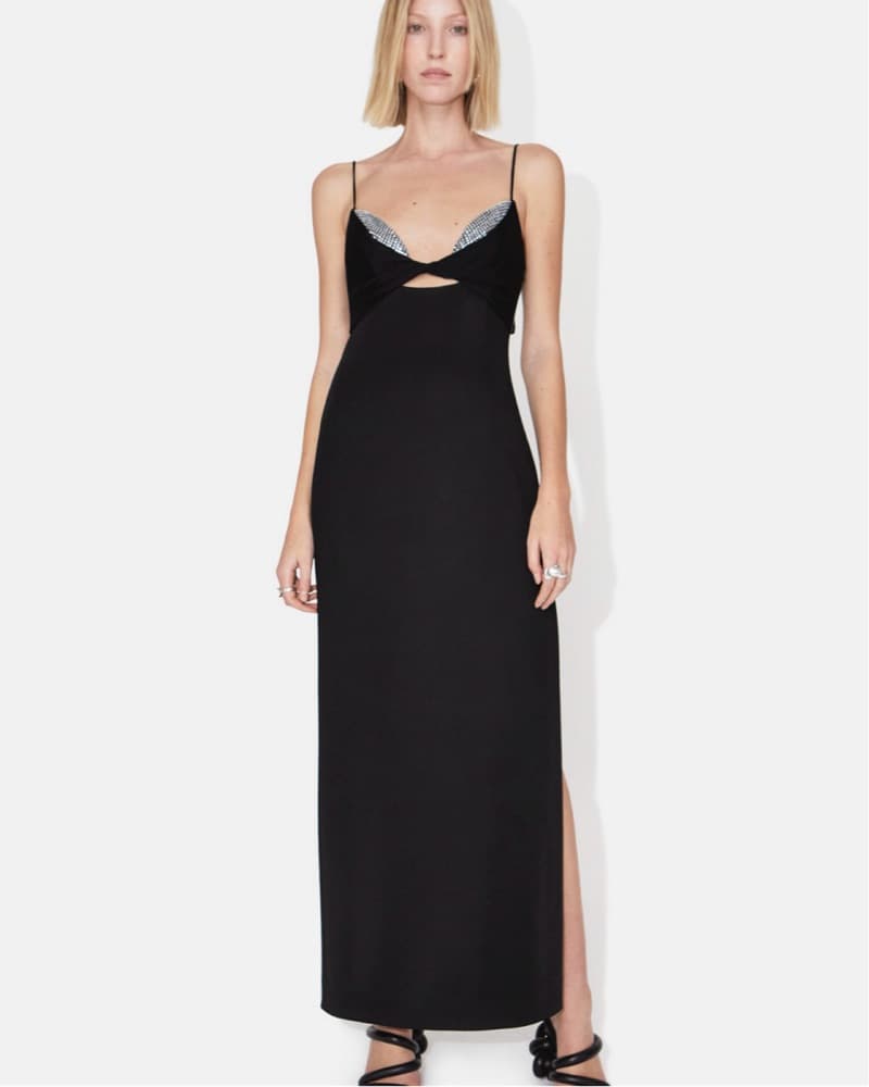Galvan Crystal Bustier Dress - Image 1