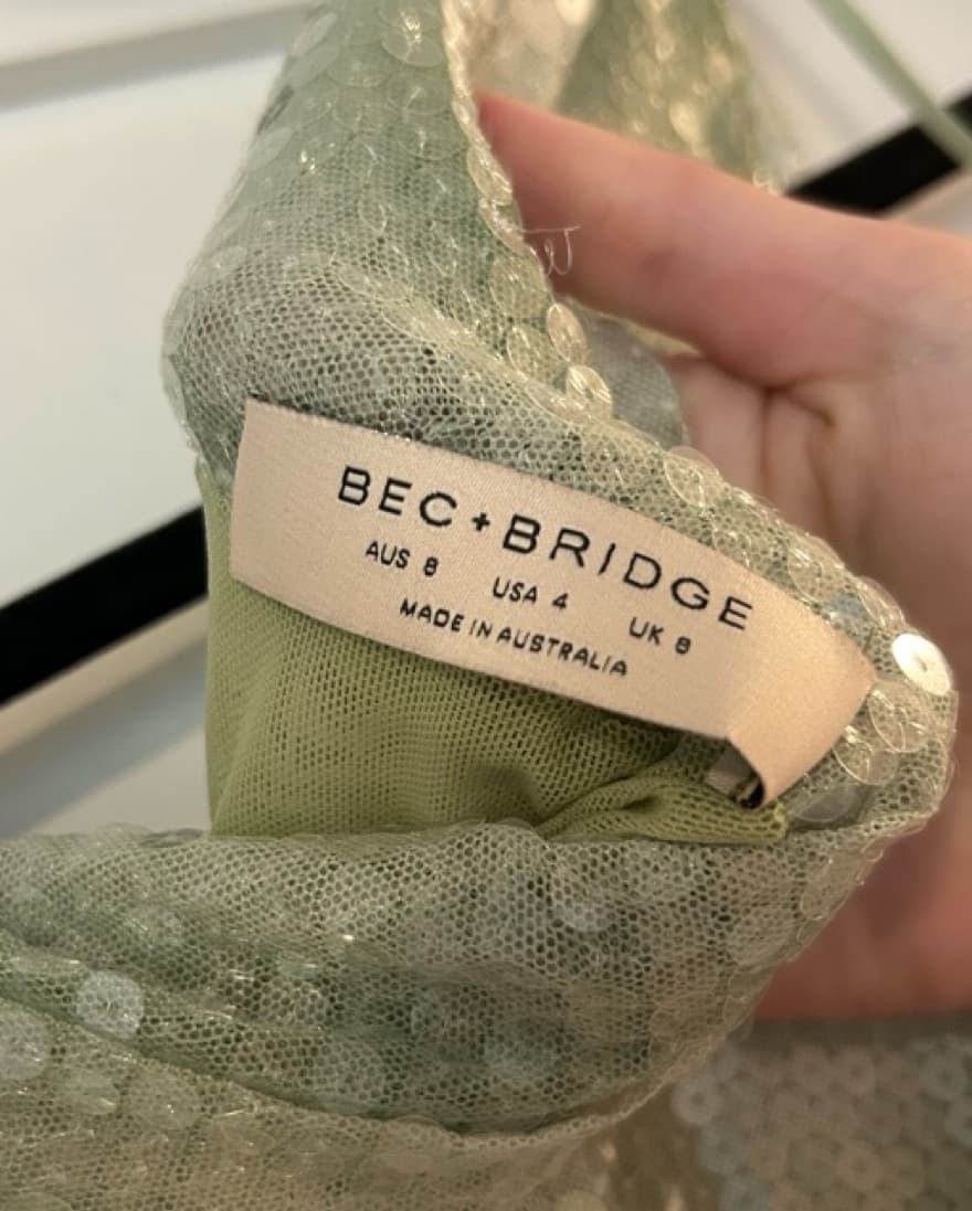 Bec + Bridge Green Sequin Mini - Image 4