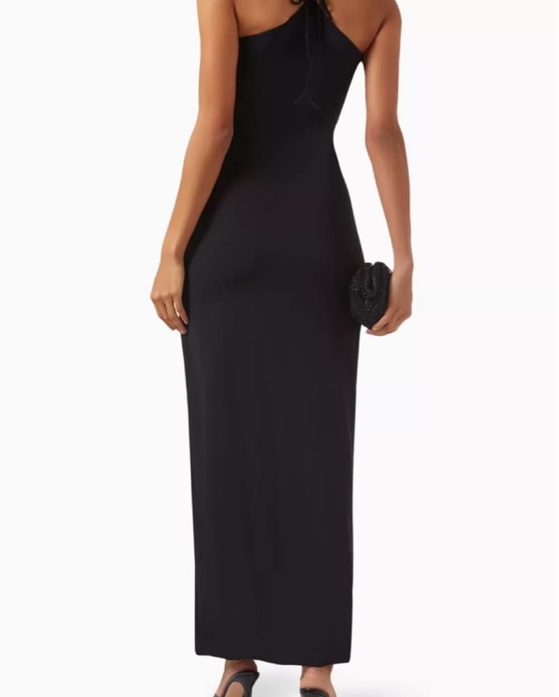 Black Maygel Coronel Flower Dress - Image 2