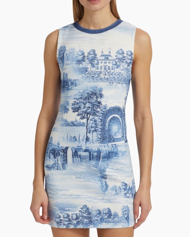Alice & Olivia Toile Mini Dres - Image 5