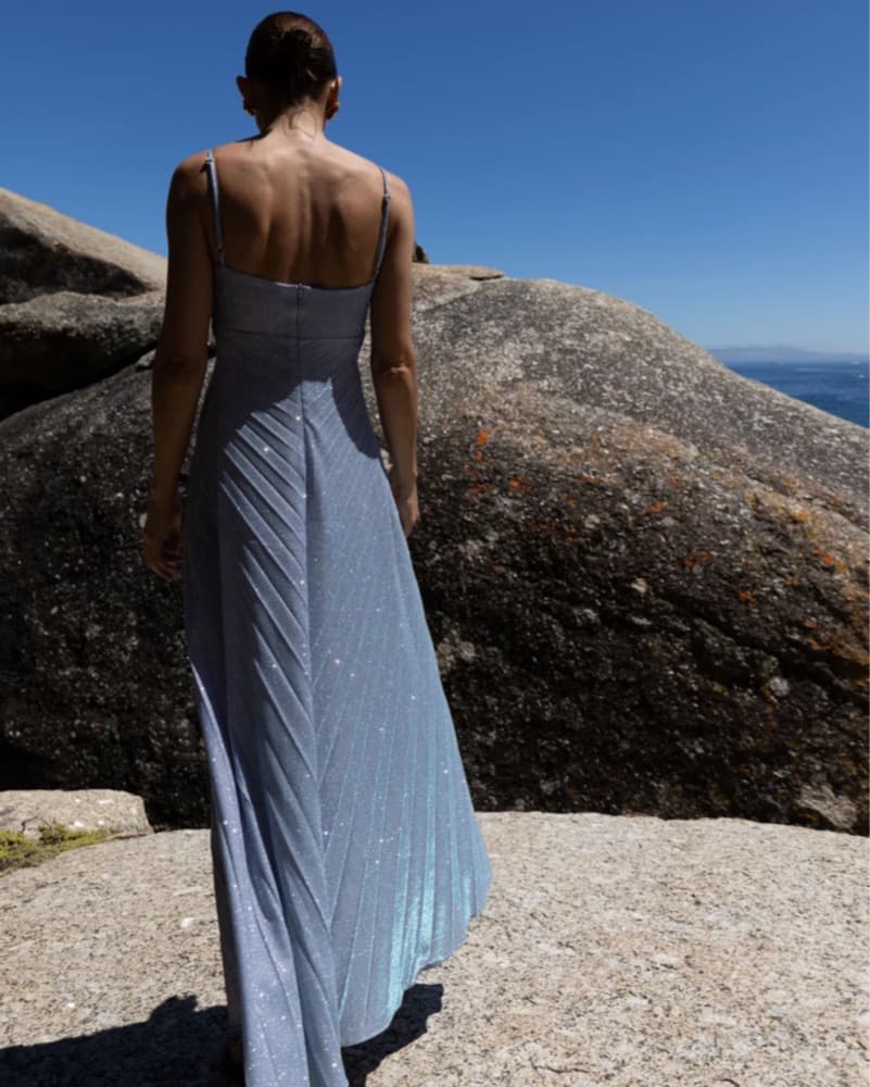 Relic Shimmering Lavender Maxi Dress - Image 3