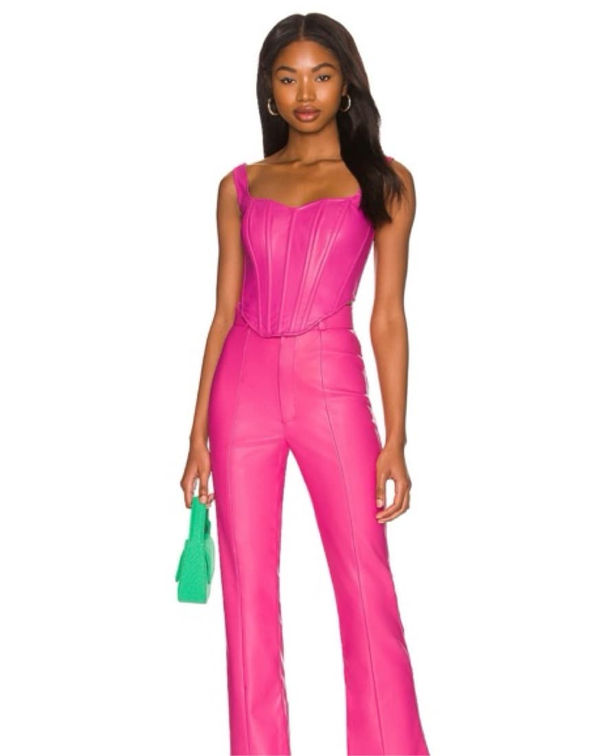 Faux Leather Corset Bustier - Image 3