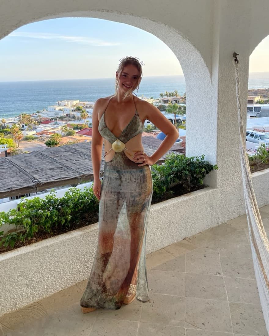 Jaded London Printed Shell Maxi Dress - Image 3