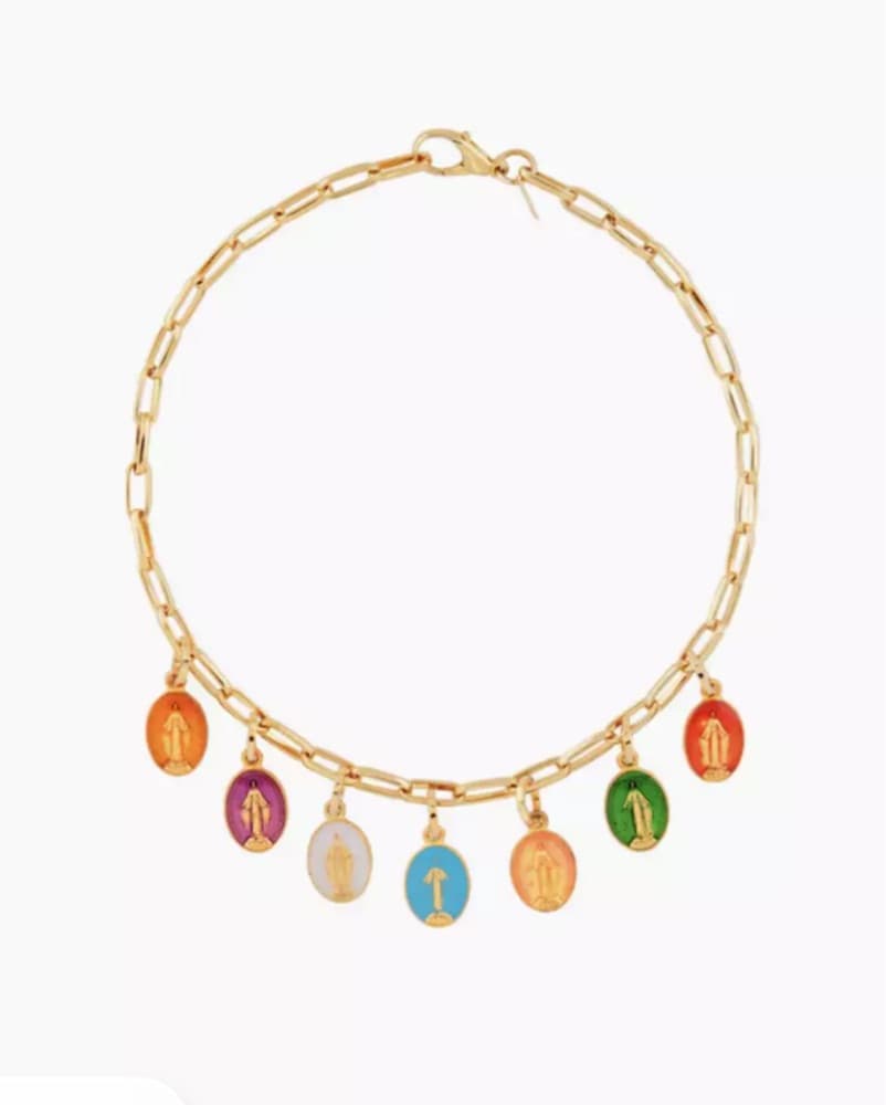 Vintage Colorful Gold Necklace - Image 2