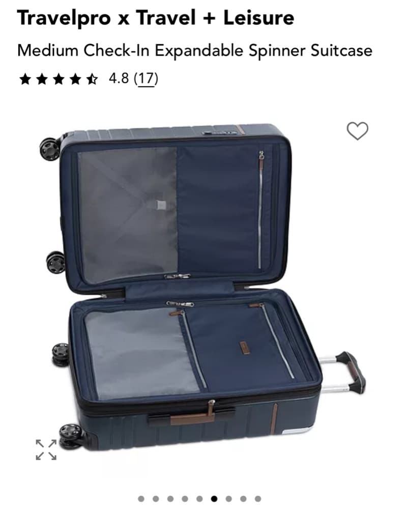Travelpro Large Check Suitcase - Image 3