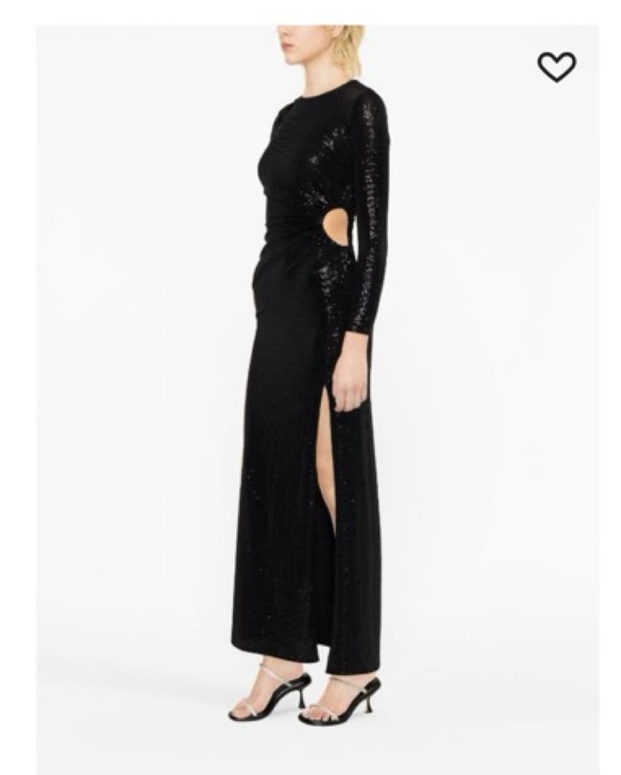 Maje cut-out sequinned maxi dress - Image 3