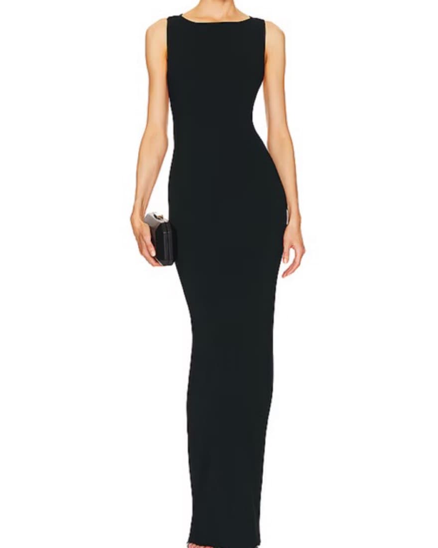 Helsa Ianli Knit Dress Black - Image 2