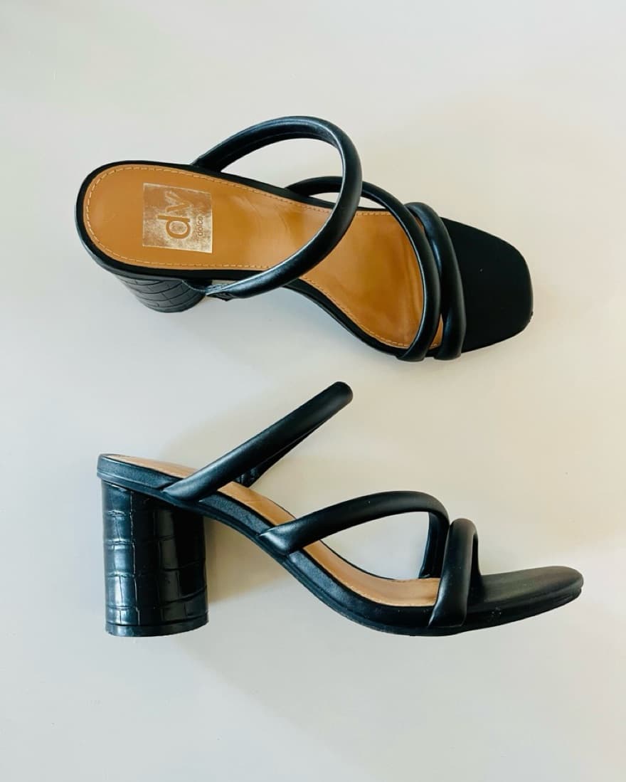 Black Block Heel  - Image 1