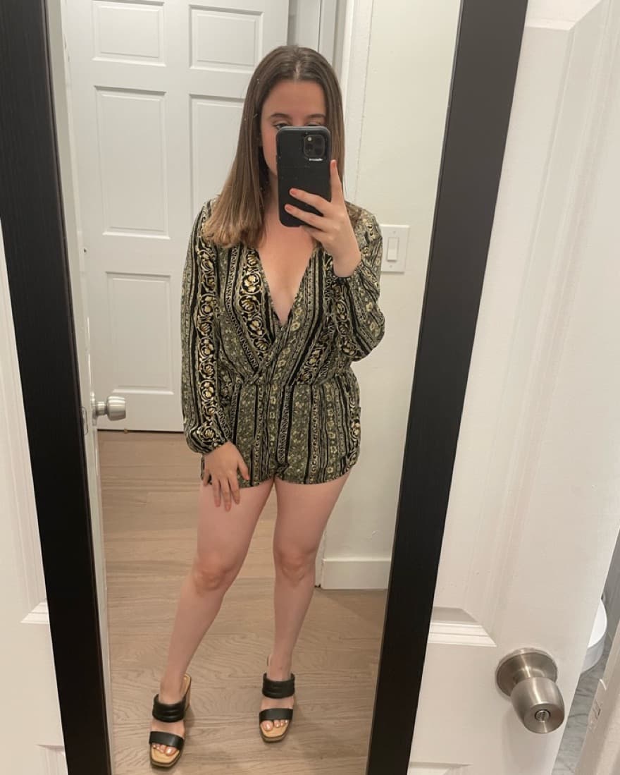 Patterned Romper  - Image 1
