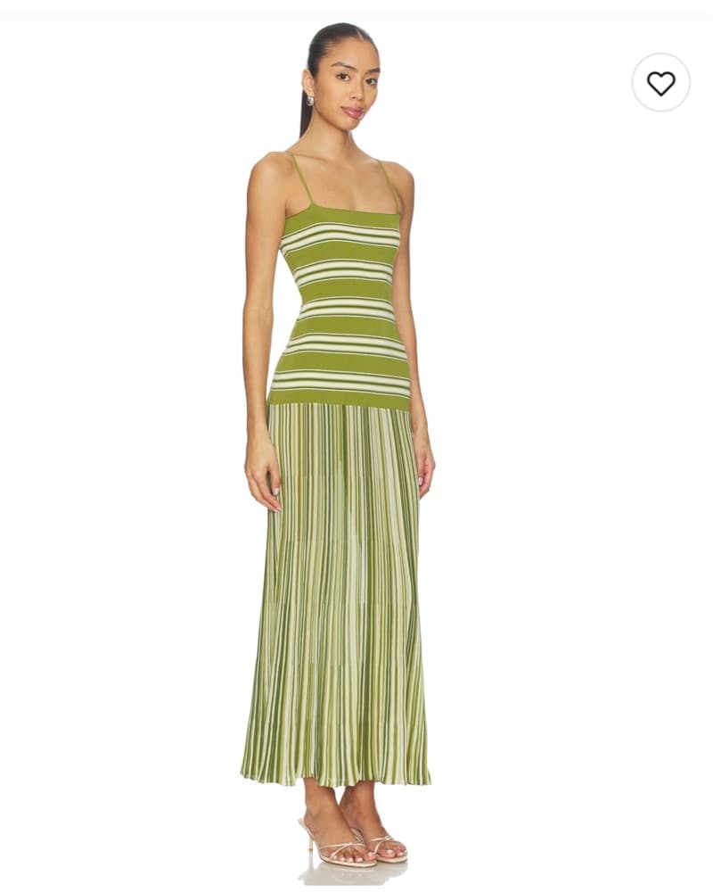 Esenia Dress Ombre Stripe Macro Juniper - Image 3
