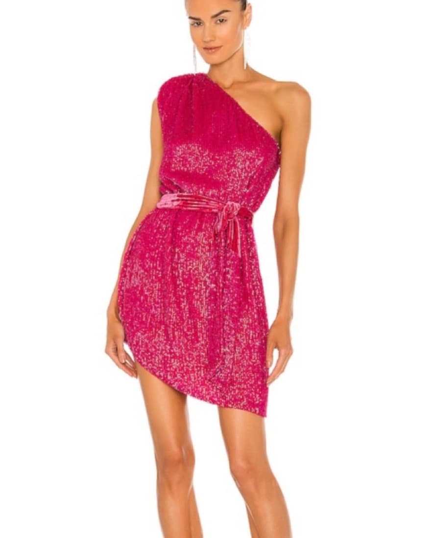 X REVOLVE Ella Dress in Fuchsia retrofet - Image 1