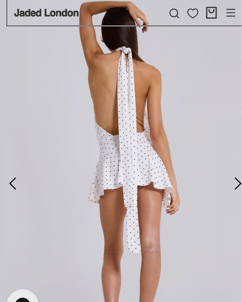 Jaded London Polka Dot Mini Dress - Image 3