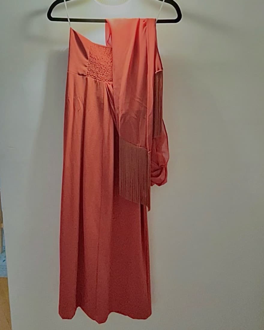 “Casablanca Dress” in Russte Orange - Image 5