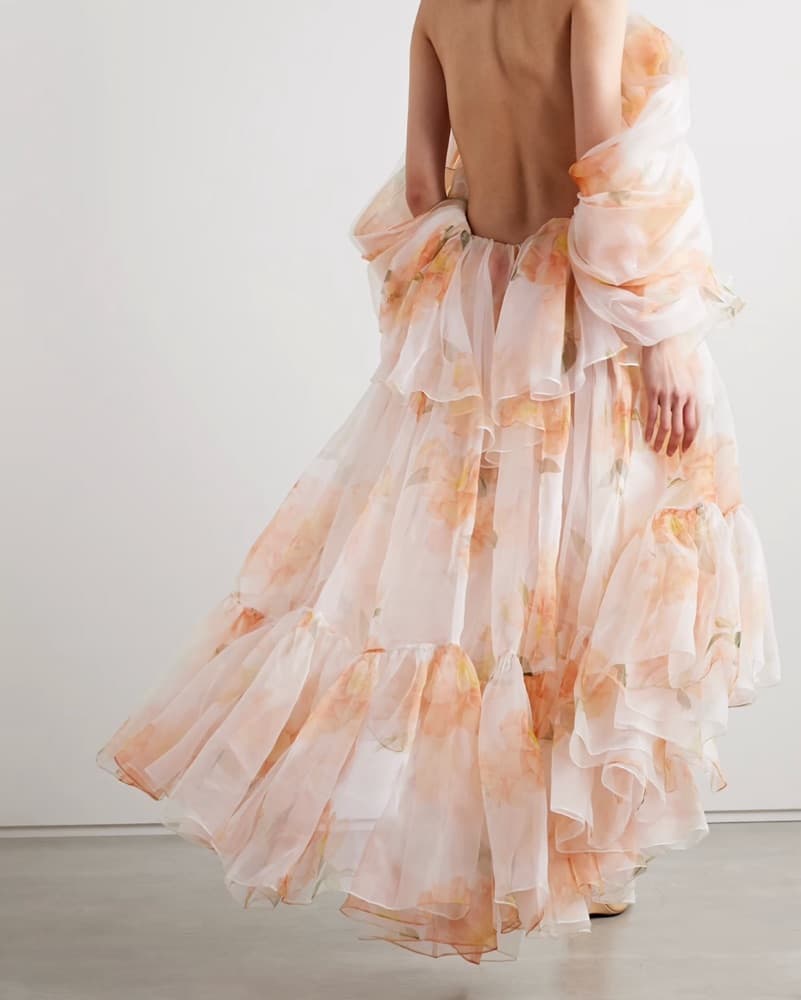 Zimmerman low Back Organza Dress - Image 3
