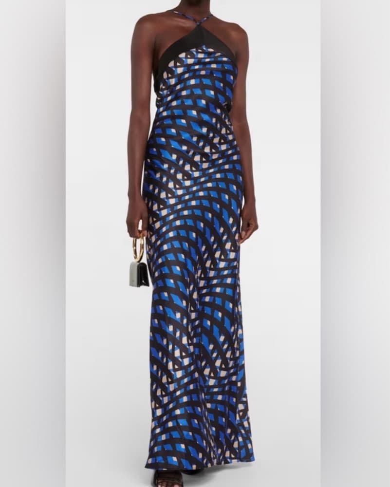 Staud Cubism Halterneck Maxi Dress - Image 1