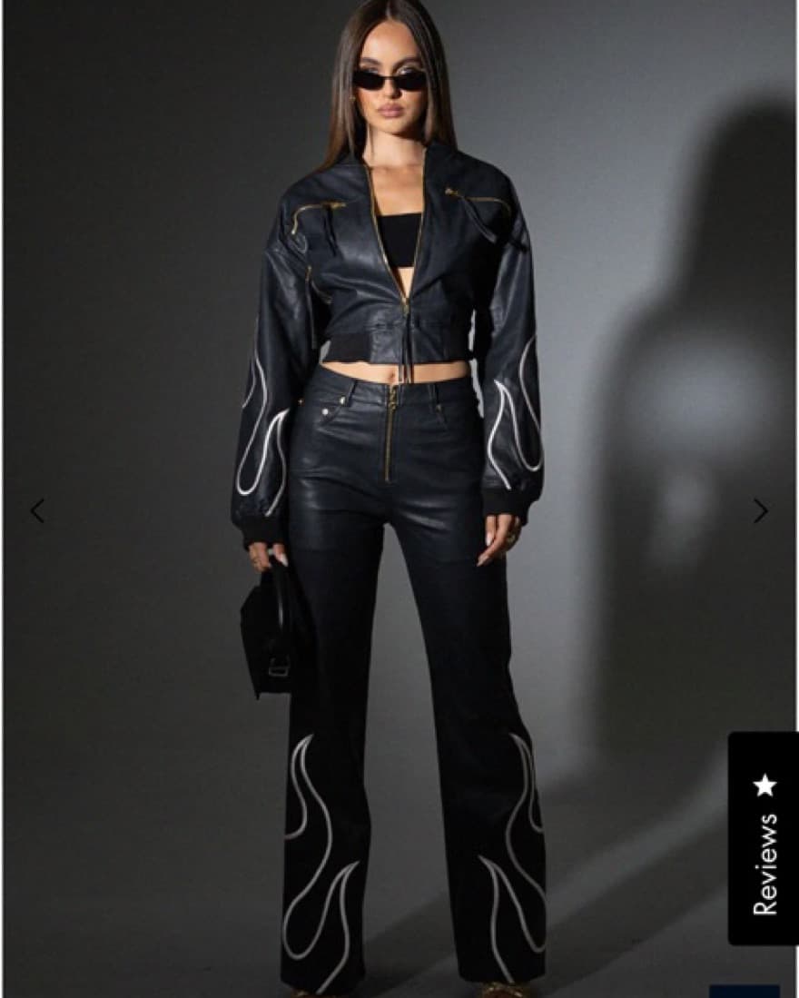 Black Leather Matching Set - Image 1