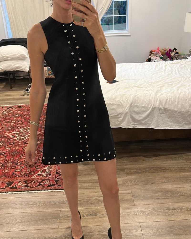 Elegant Black Studded Dress - Image 1
