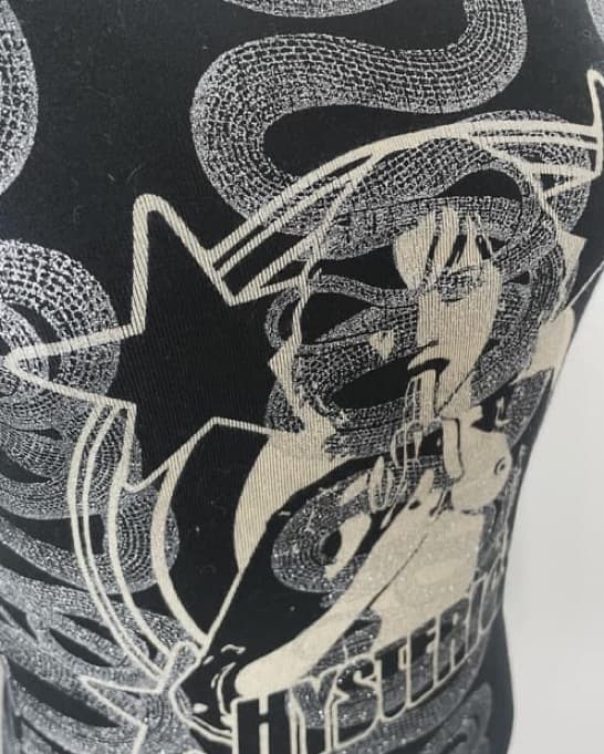 Hysteric Glamour Black Silver Snake Top - Image 4