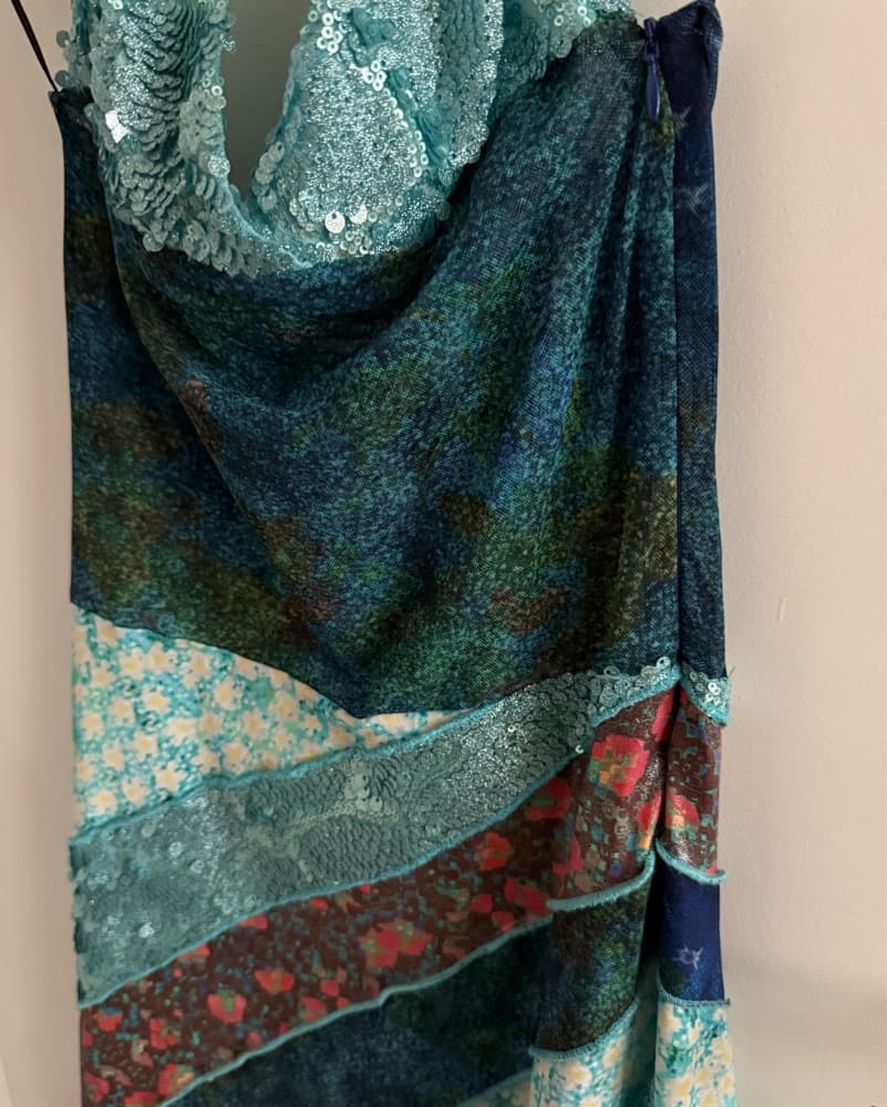 SIEDRES Mixed Material Mini Dress - Image 2